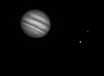 Jupiter and moons Io and Callisto